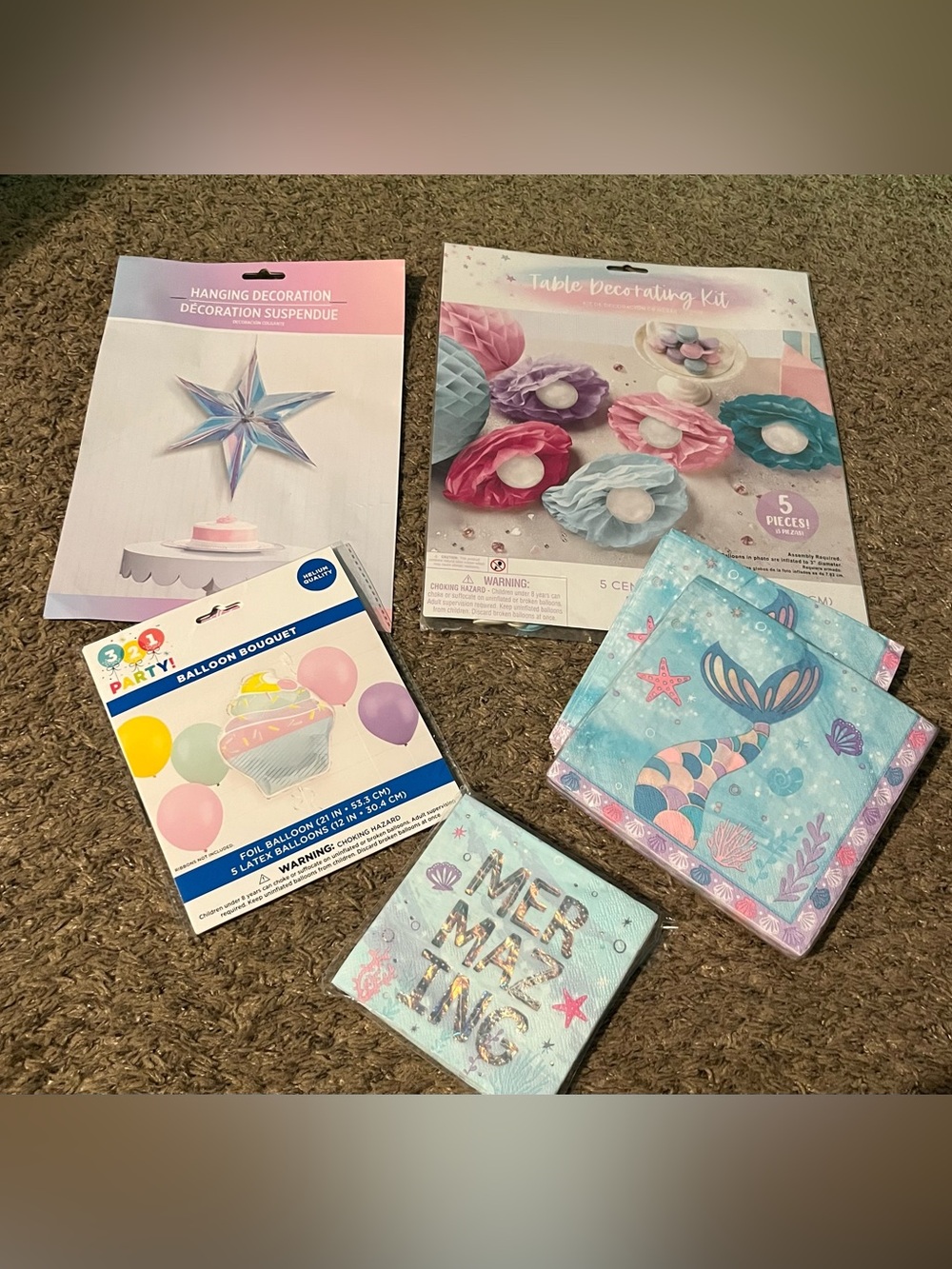 🆕 Mermaid Party Supply lot